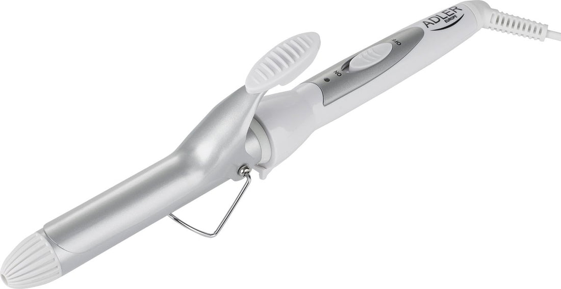 Hair curling iron with ceramic coating