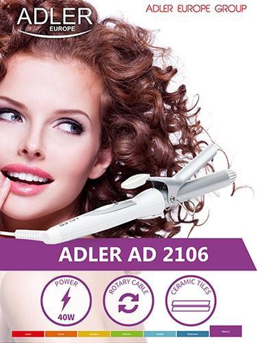 Hair curling iron with ceramic coating