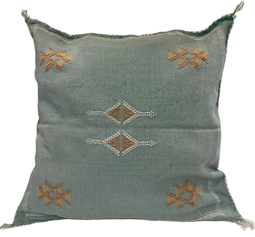 Coussin marocain en soie de cactus Sabra