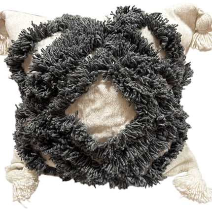 Pompom Kussen - Boho Style Kussenhoezen met Kwastjes - Decoratieve Sofakussens