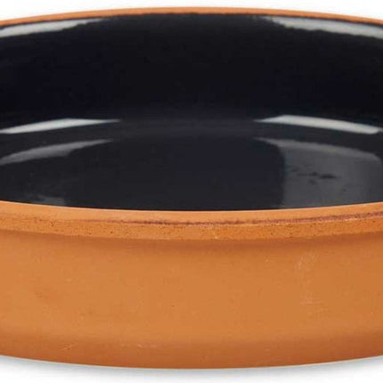 La Dehesa - Tapas -hapjes serveren - oven schaal terracotta -zwart 23x4 cm