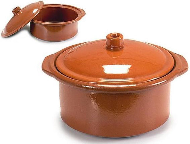 Cocotte Vuurvast 1,5 Liter 20 X 13 Cm Klei Terracotta