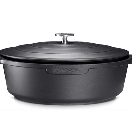 Hakal line lage braadpan met ergonomische handgrepen - 4.5 L, 28 cm ovenbestendige kookpot