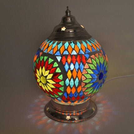 Mediteraanse tafellamp mozaïek Ø 15 cm