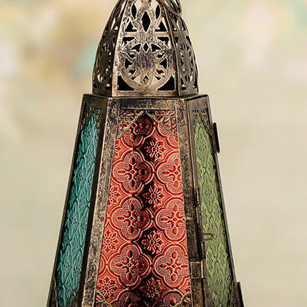 Marokkaanse Lantaarn Metaal Glas Taps