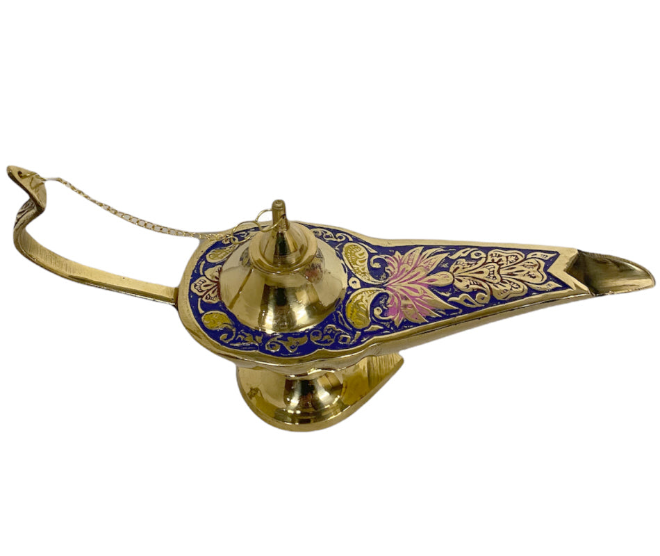 Aladdin lamp van brons – magische lamp van de geest (genie), 13 tot 18 cm – foto 2