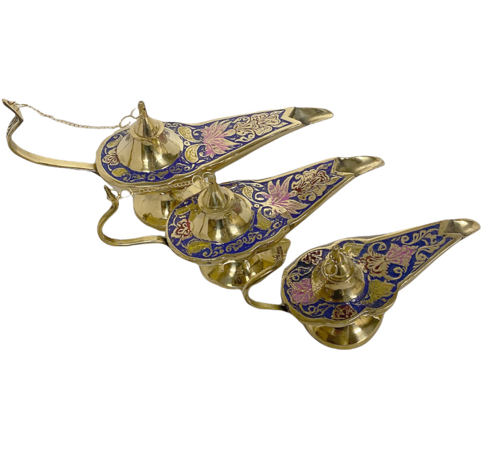 Aladdin lamp van brons – magische lamp van de geest (genie), 13 tot 18 cm – foto 4