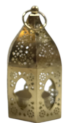 Fatima mini Lantaarn Kaarsenhouder transparant glas