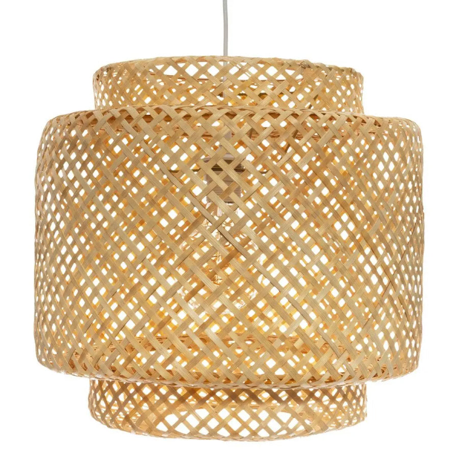 Woven bamboo pendant lamp - Ø40 x 38 cm