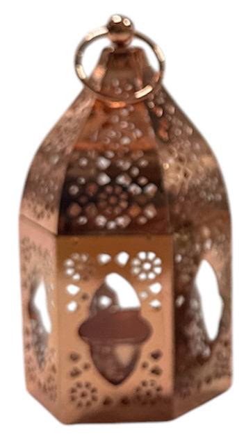 Fatima mini Lantaarn Kaarsenhouder transparant glas