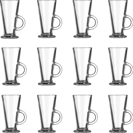 Latte Macchiato/Irish Coffee Glazen - 28 cl - 12 stuks - Mooie Koffieglazen