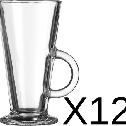 Latte Macchiato/Irish Coffee Glazen - 28 cl - 12 stuks - Mooie Koffieglazen