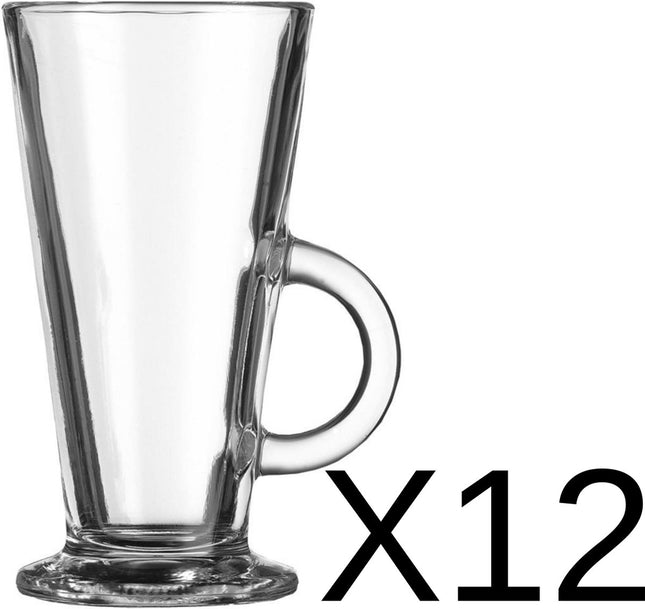 Latte Macchiato/Irish Coffee Glazen - 28 cl - 12 stuks - Mooie Koffieglazen
