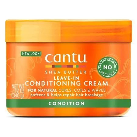 Cantu Shea Butter Natural Leave-In Conditioner – voor krullend haar, 340 g
