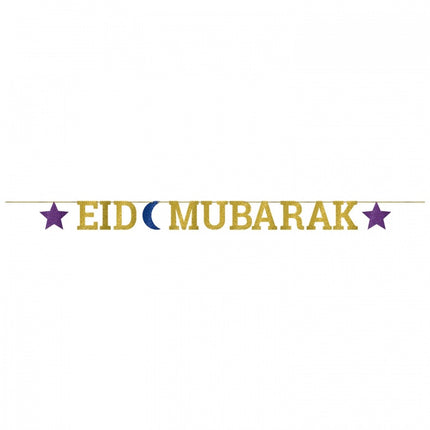 LETTER BANNER EID GLITTER