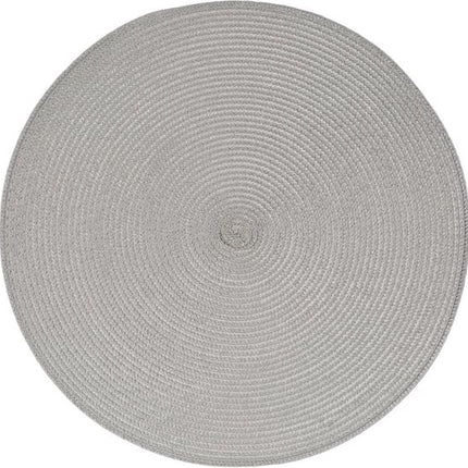 Ronde placemat - gevlochten kunststof - 38 cm - Onderleggers