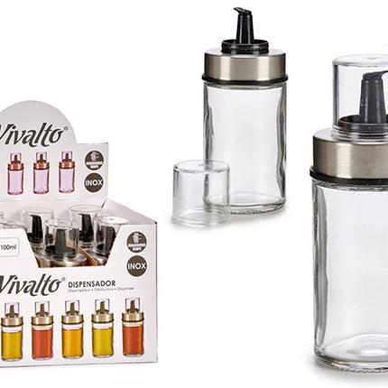 Olie vloeistof glazen fles 100ml set van 6 stuks