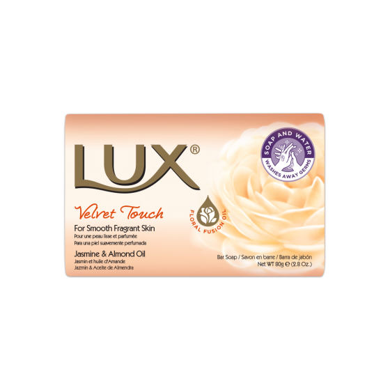 LUX Velvet Touch zeep 80 g – zeepblok met jasmijn en amandelolie