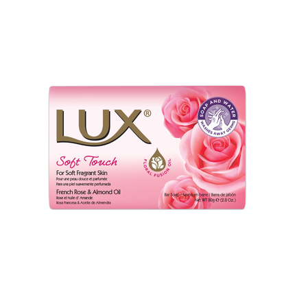 Lux Zeep Soft Touch – Voor een onweerstaanbaar geparfumeerde huid. Met florale fusie, olie & Franse rozen. 80g.
