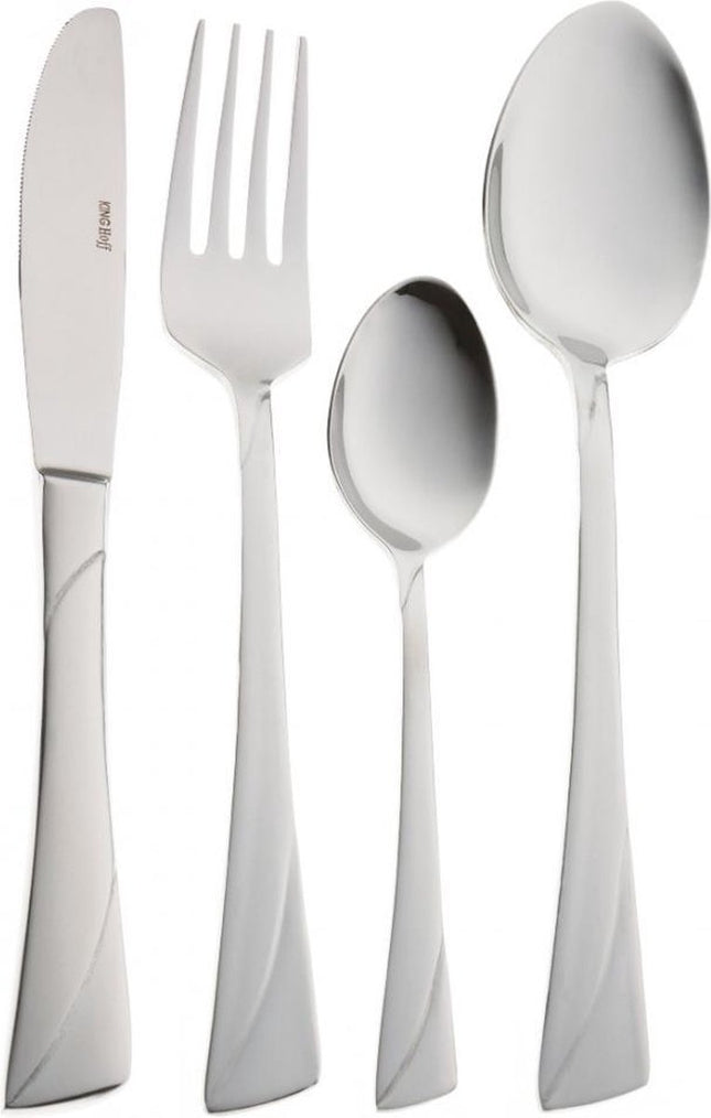 Kinghoff 3565 - luxe bestekset koffer - 72 delig - 12 persoons - Modern bestek