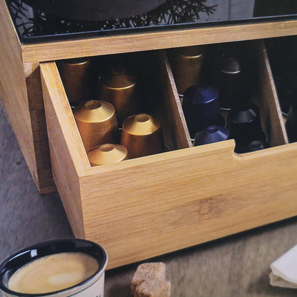 Luxe Capsulehouder voor koffiecups - Bamboe
