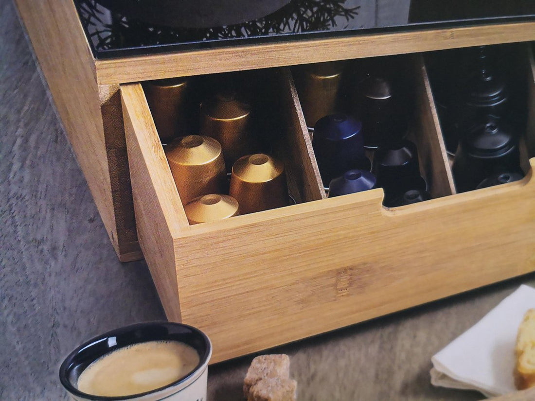 Luxe Capsulehouder voor koffiecups - Bamboe