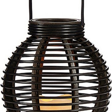 Lykta Kaars LED Bruin Plastic (21 x 25 x 21 cm)