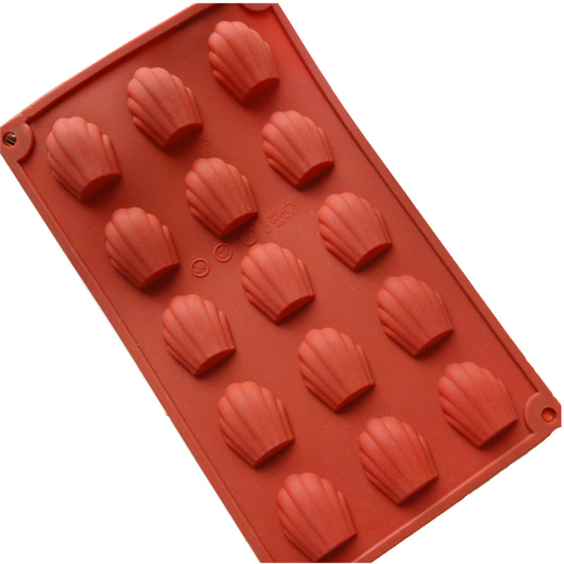 Silicone Madeleine Baking Mold for 15 cakes