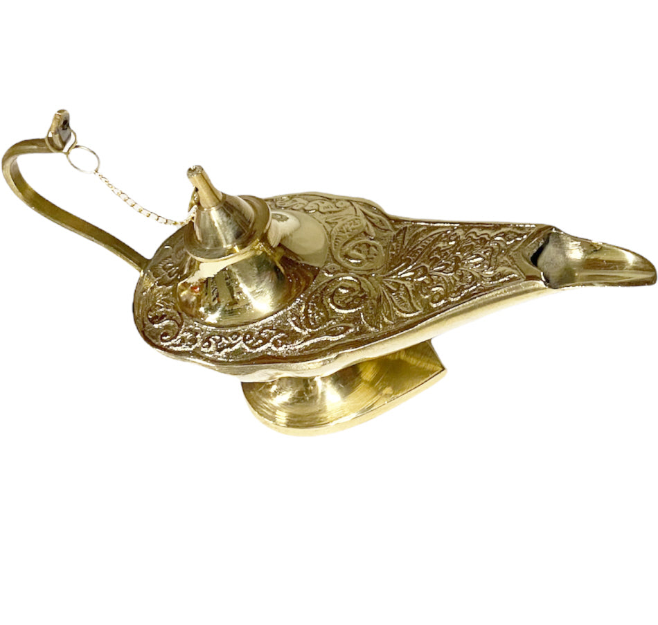 Aladdin magic lamp gold