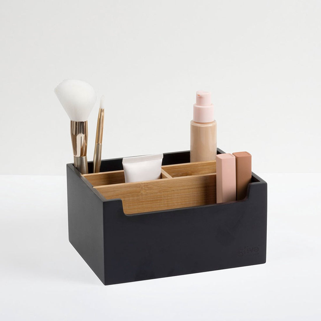 Five® - Make-up Organizer - Schwarz - Medium - ohne Schublade - Sortierfächer