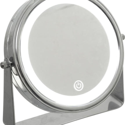 Make-up spiegel/scheerspiegel met LED verlichting op standaard 20 cm
