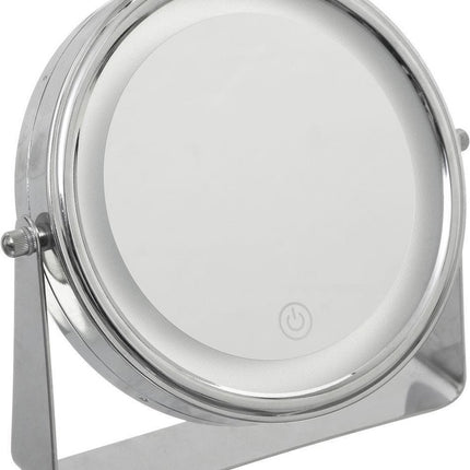 Make-up spiegel/scheerspiegel met LED verlichting op standaard 20 cm