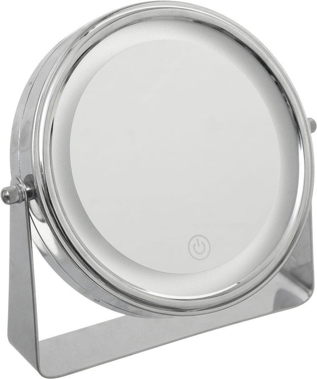 Make-up spiegel/scheerspiegel met LED verlichting op standaard 20 cm