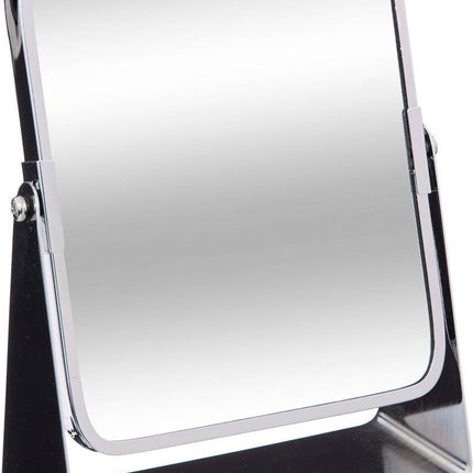 Make-up spiegel - 3x zoom - metaal - 7 x 20 cm