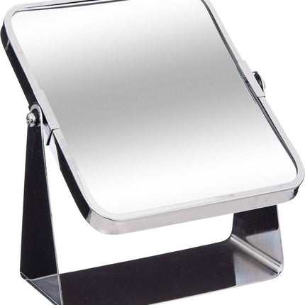 Make-up spiegel - 3x zoom - metaal - 7 x 20 cm