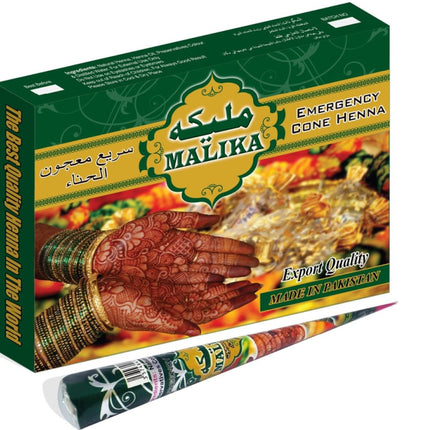 Malika Henna paste Cone - tube donkerbruin