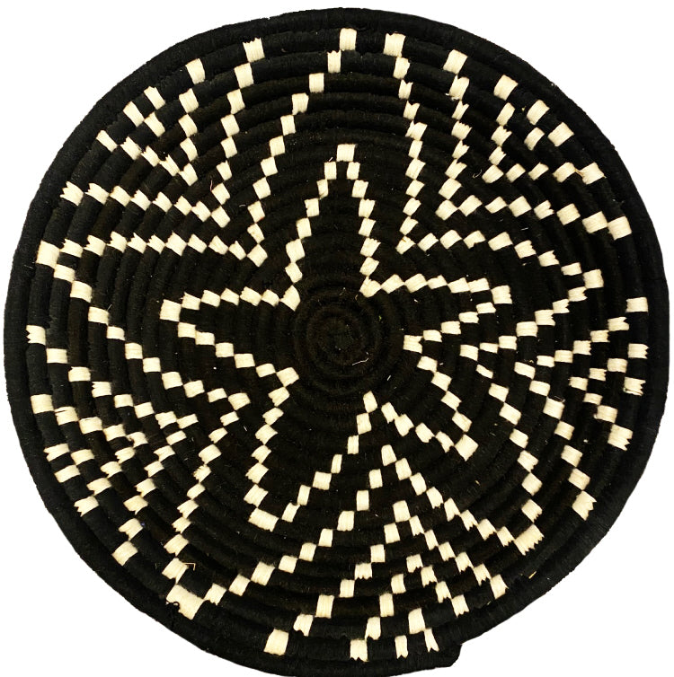 Panier berbère plat marocain – 35 cm