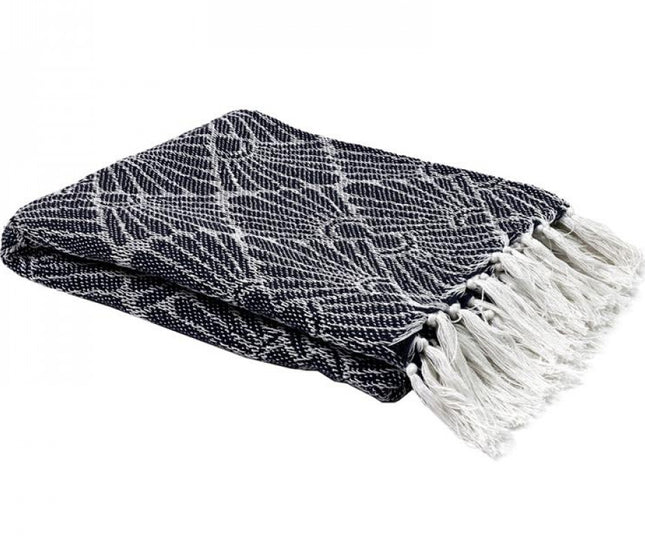 Geometrische plaid Marineblauw