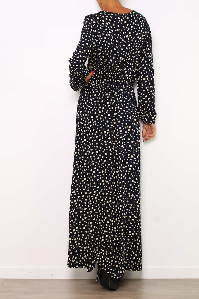 Robe longue bleue