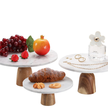 Marmeren taart plateau cake stand 100% natuurlijke marmer