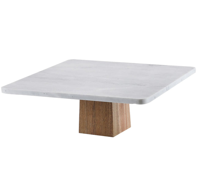 Marmeren taart plateau cake stand 100% natuurlijke marmer vierkant