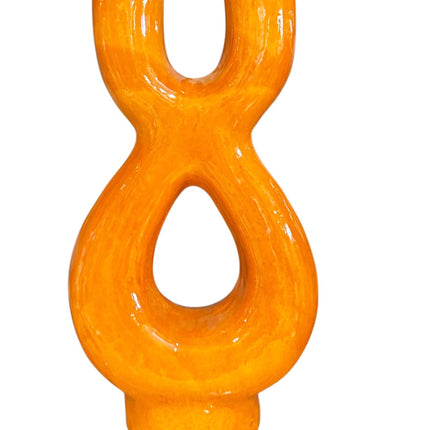 Keramieken Sculptuurvaas Dubbel – 36 cm – Modern Design in Diverse Kleuren