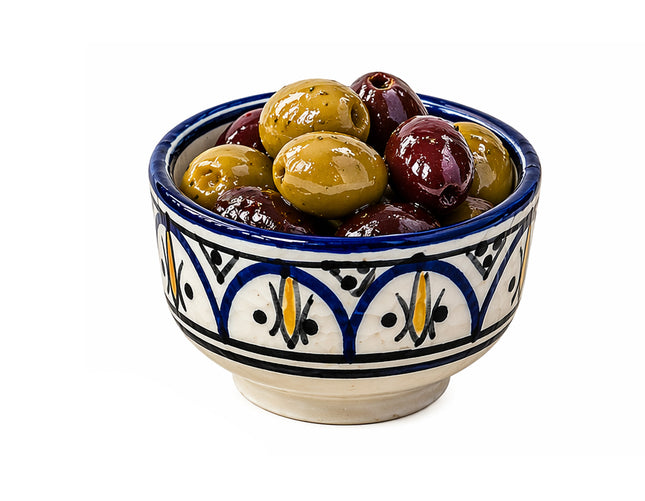 Handgemaakte Marokkaanse mini schaaltjes – Ø 7 cm – Set van Kleurrijke Mini Kommetjes