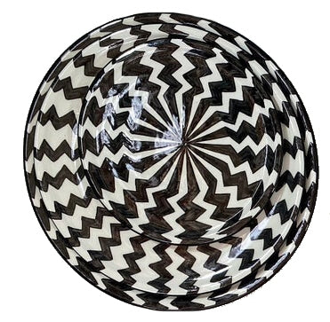 Zwart wit Fes keramiek servies