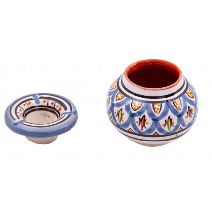 Asbak turquoiseblauw