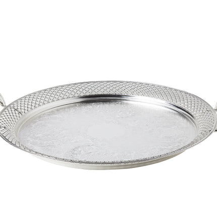 Marokkaans zilveren dienblad  Ø 40 CM