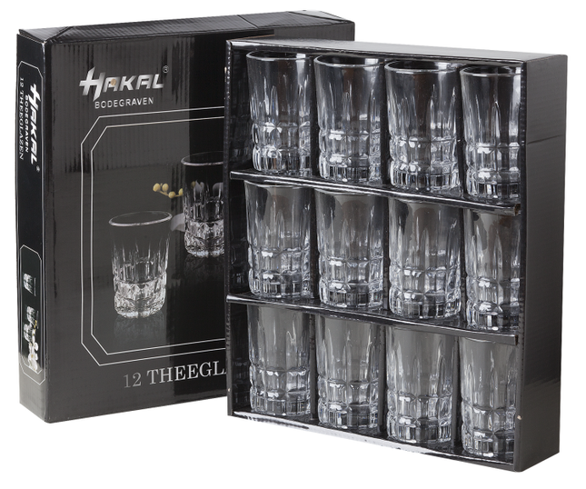 12 glazen transparant