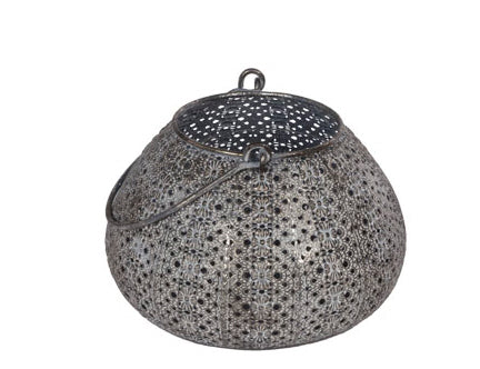 Lanterne boule grise