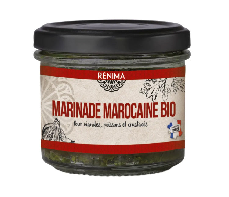 Marinade chermoula marocaine biologique pour la viande et le poisson