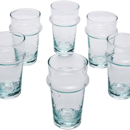 Marokkaanse Mondgeblazen Espresso Glazen  8 cm hoog